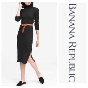 Banana Republic Ribbed Turtleneck Dress
